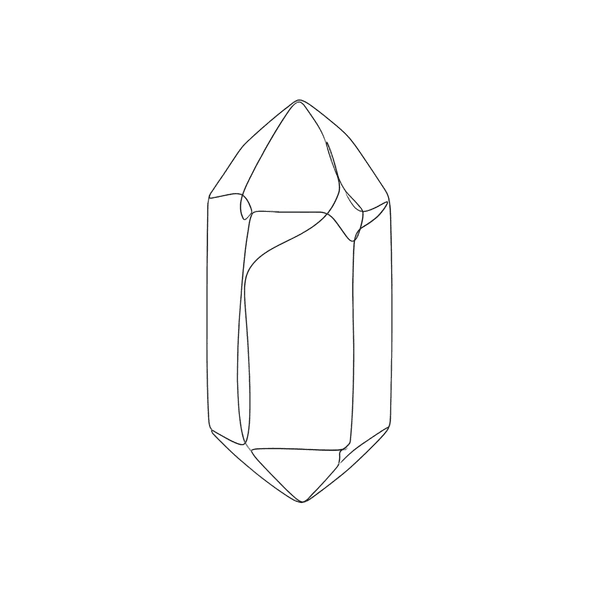 Aquamarine crystal illustration