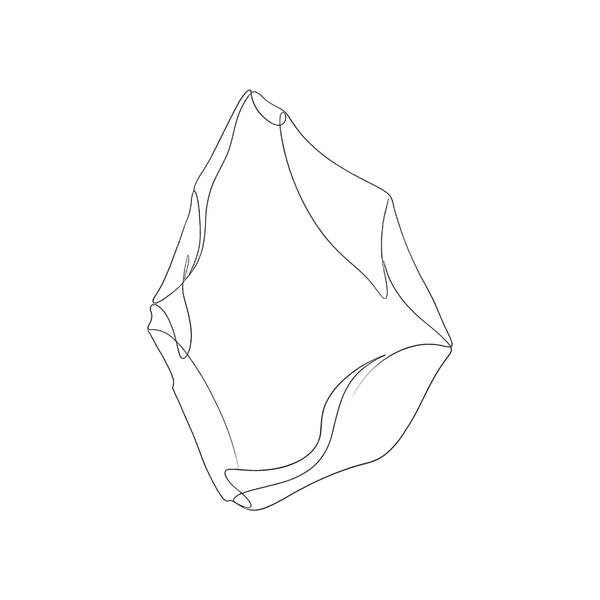 Obsidian crystal illustration