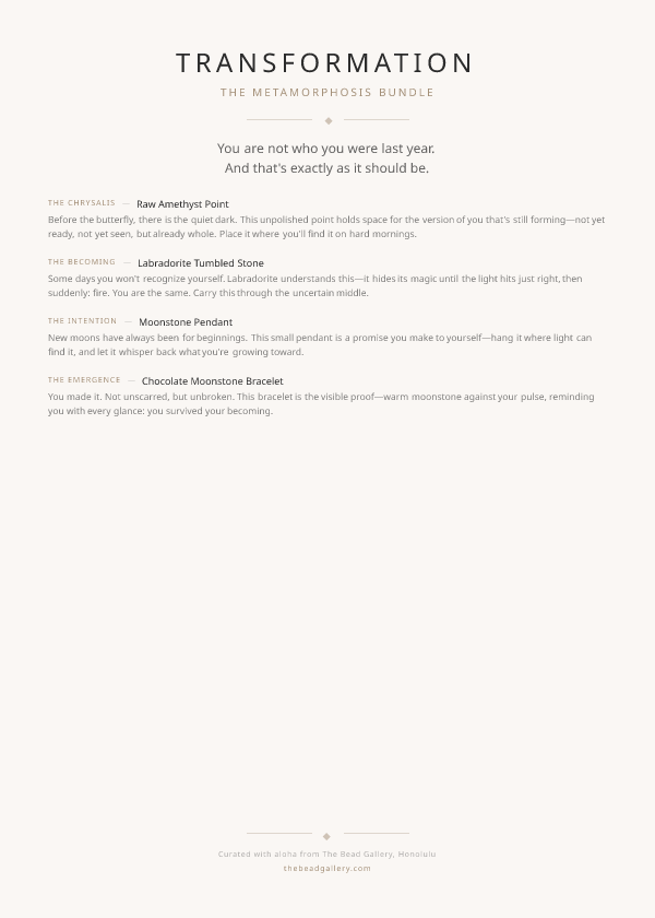 Transformation Story Card